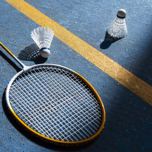 Raquette et volant badminton