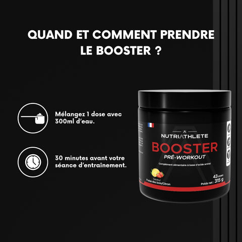 Booster Pre-Workout 315g - NUTRIATHLETE