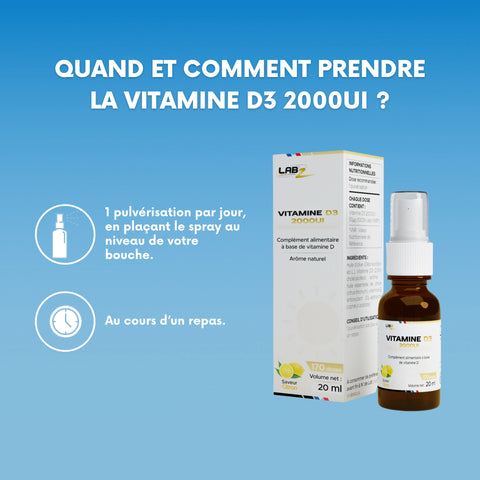 Vitamine D3 2000UI Spray Labz-Nutrition