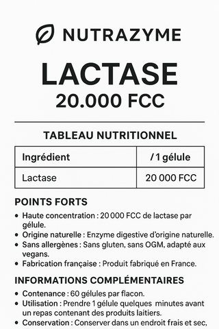 Lactase 20.000 - Nutrazyme - 16g