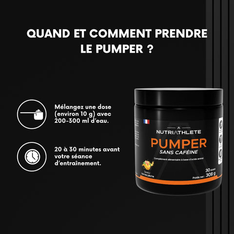 PUMPER (Sans caféine)  308g - NUTRIATHLETE