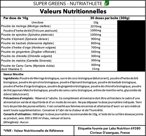 Supergreen - NUTRIATHLETE 300g