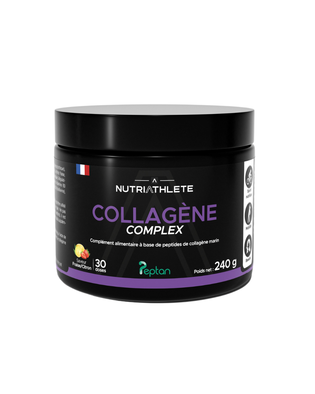 Collagène Complex 240g Peptan® - NUTRIATHLETE