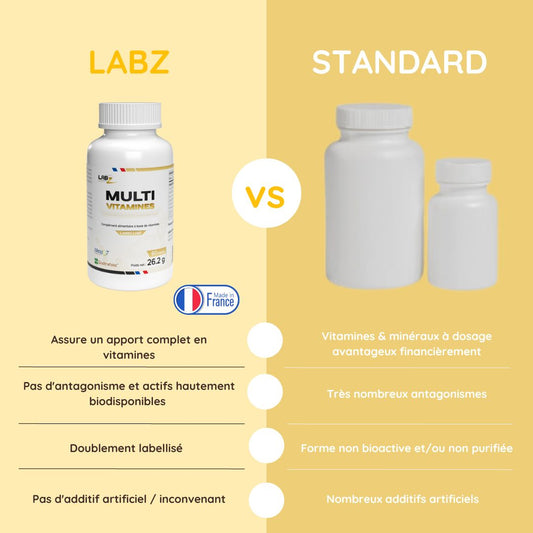 Multivitamines - Labz-Nutrition (1 mois de cure)