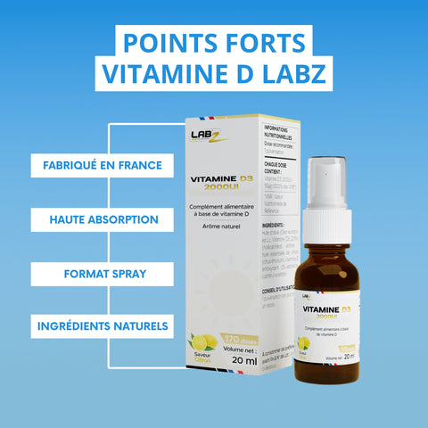 Vitamine D3 2000UI Spray Labz-Nutrition