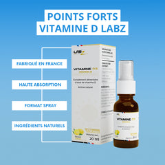 Vitamine D3 2000UI Spray Labz-Nutrition - 170doses