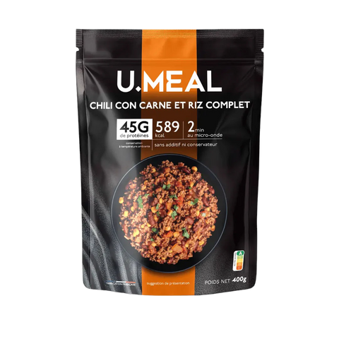 Chili con carne protéiné - 400g - U.MEAL
