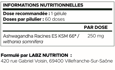 Ashwagandha KSM-66Ⓡ - Labz Nutrition