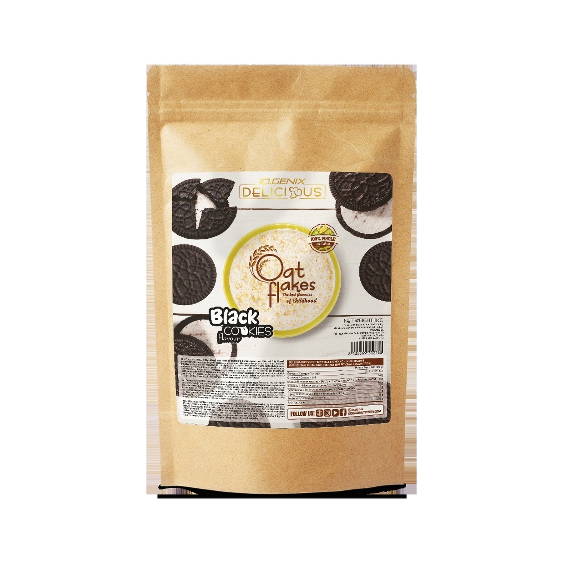 Farine d'avoine aromatisée DELICIOUS - 1kg IoGenix