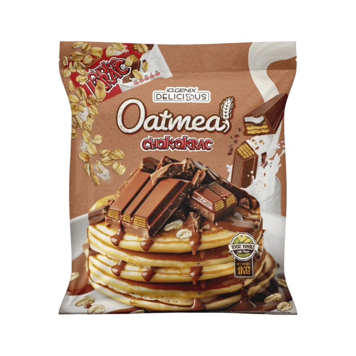 Farine d'avoine aromatisée DELICIOUS - 1kg IoGenix