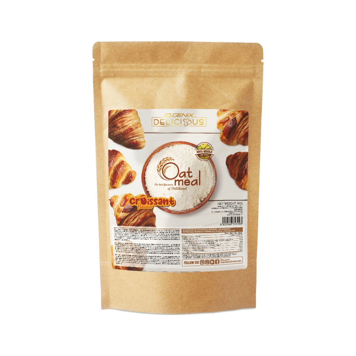 Farine d'avoine aromatisée DELICIOUS - 1kg IoGenix