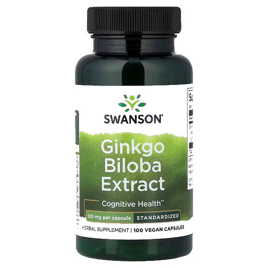 Ginkgo Biloba - 100 Caps Swanson