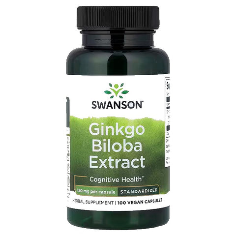 Ginkgo Biloba - 100 Caps Swanson
