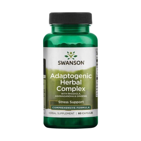 Complexe adaptogène à base de plantes Swanson - 60 caps