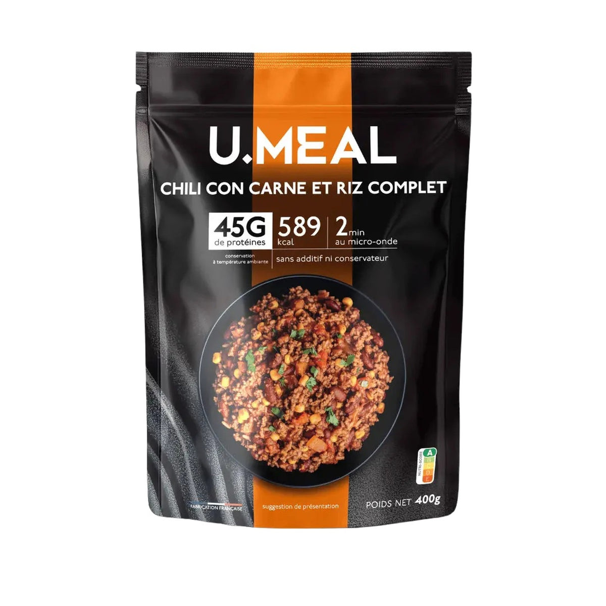 Chili con carne protéiné - 400g - U.MEAL