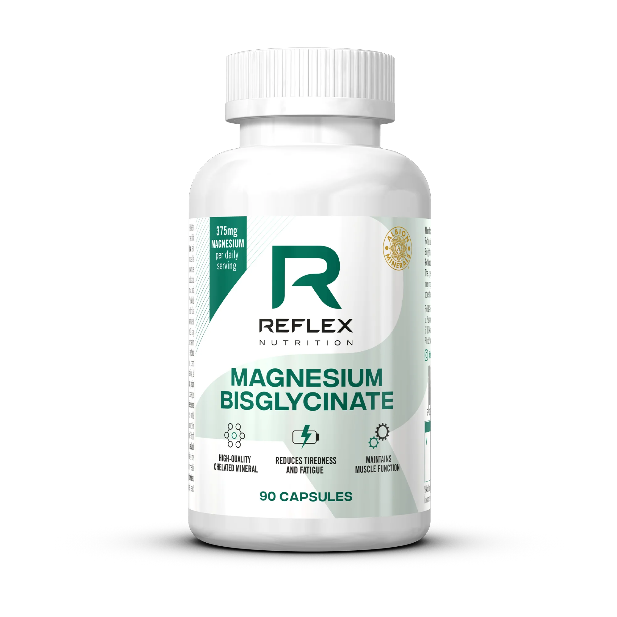 Magnésium bisglycinate Albion® - 90 caps Reflex Nutrition