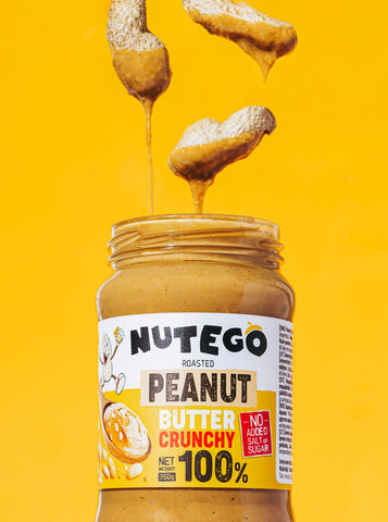 Beurre de cacahuète 100% crunchy - 350g - NUTEGO