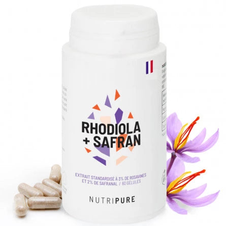 Rhodiola Rosea + Safran 60Vcaps Nutripure